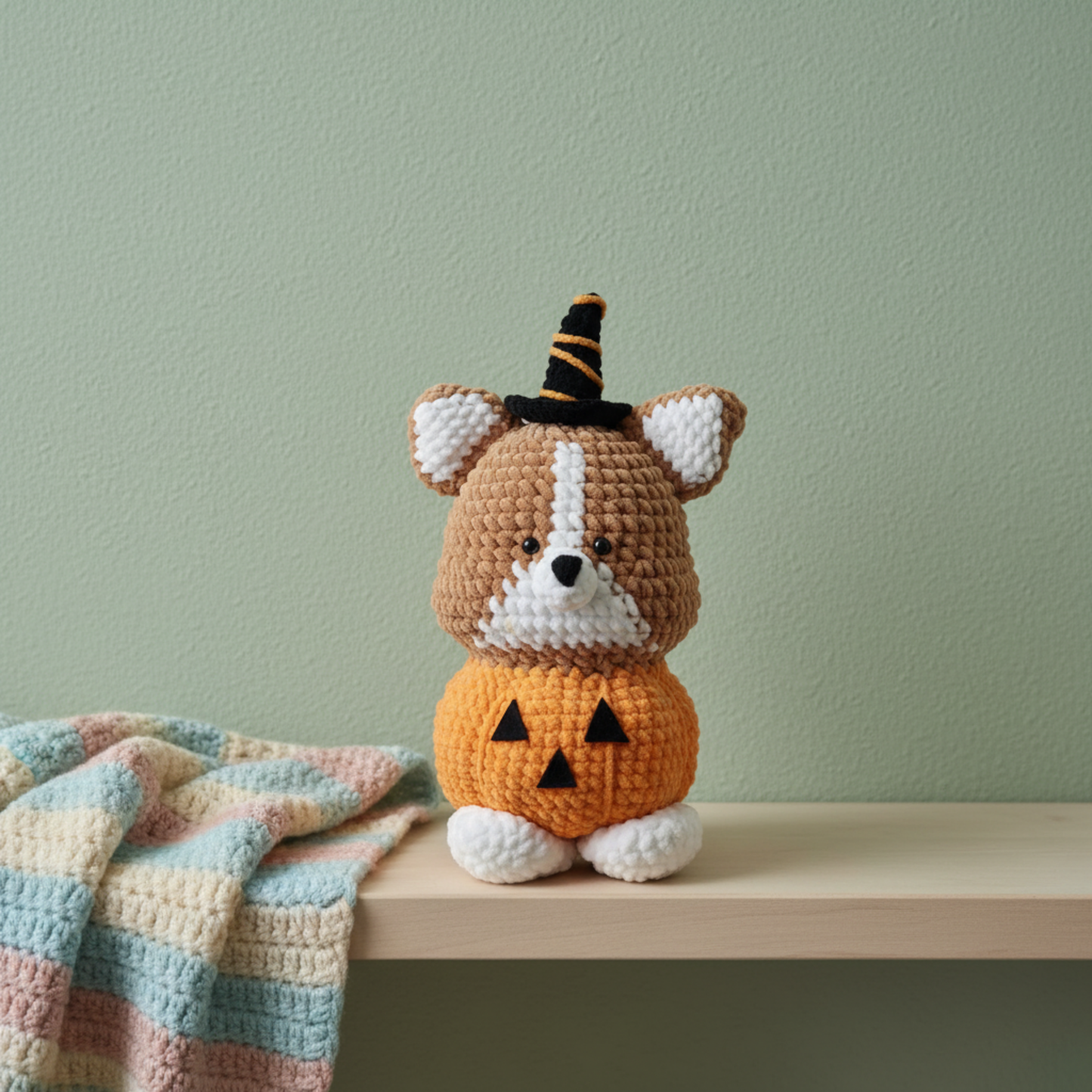 Halloween Corgi Crochet Pattern