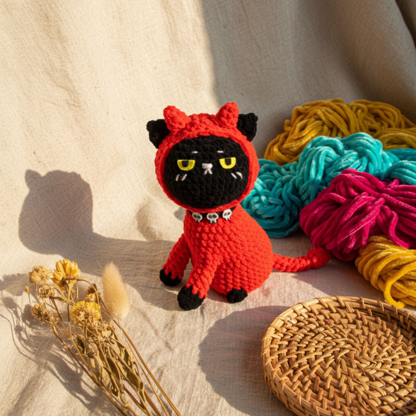 6 in 1 Halloween Cats Crochet Pattern