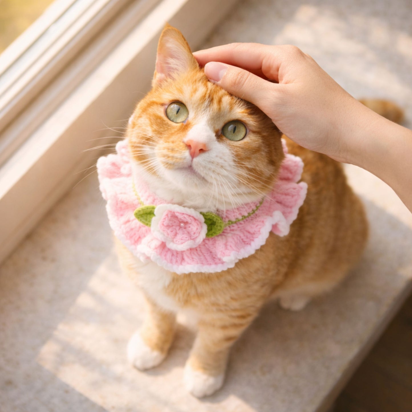 Cat Flower Collar Pattern