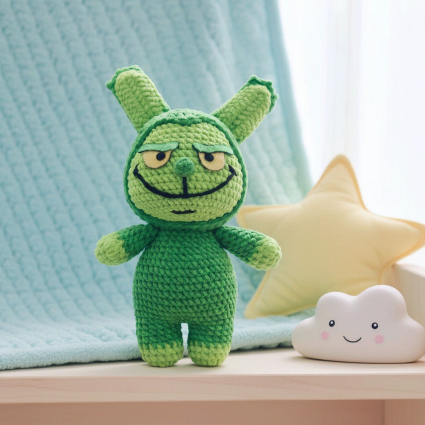 Green Bunny Crochet Pattern