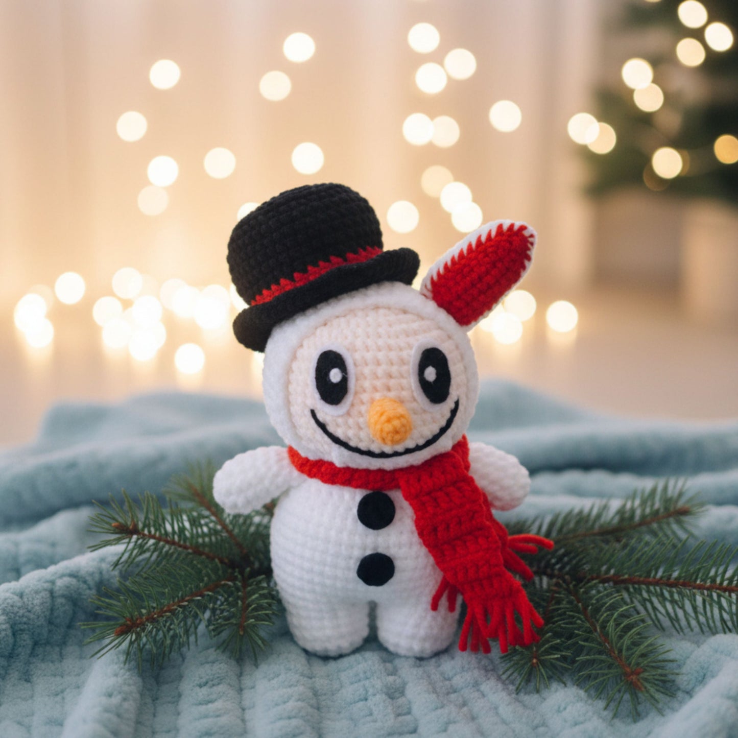 Snowman Bunny Crochet Pattern
