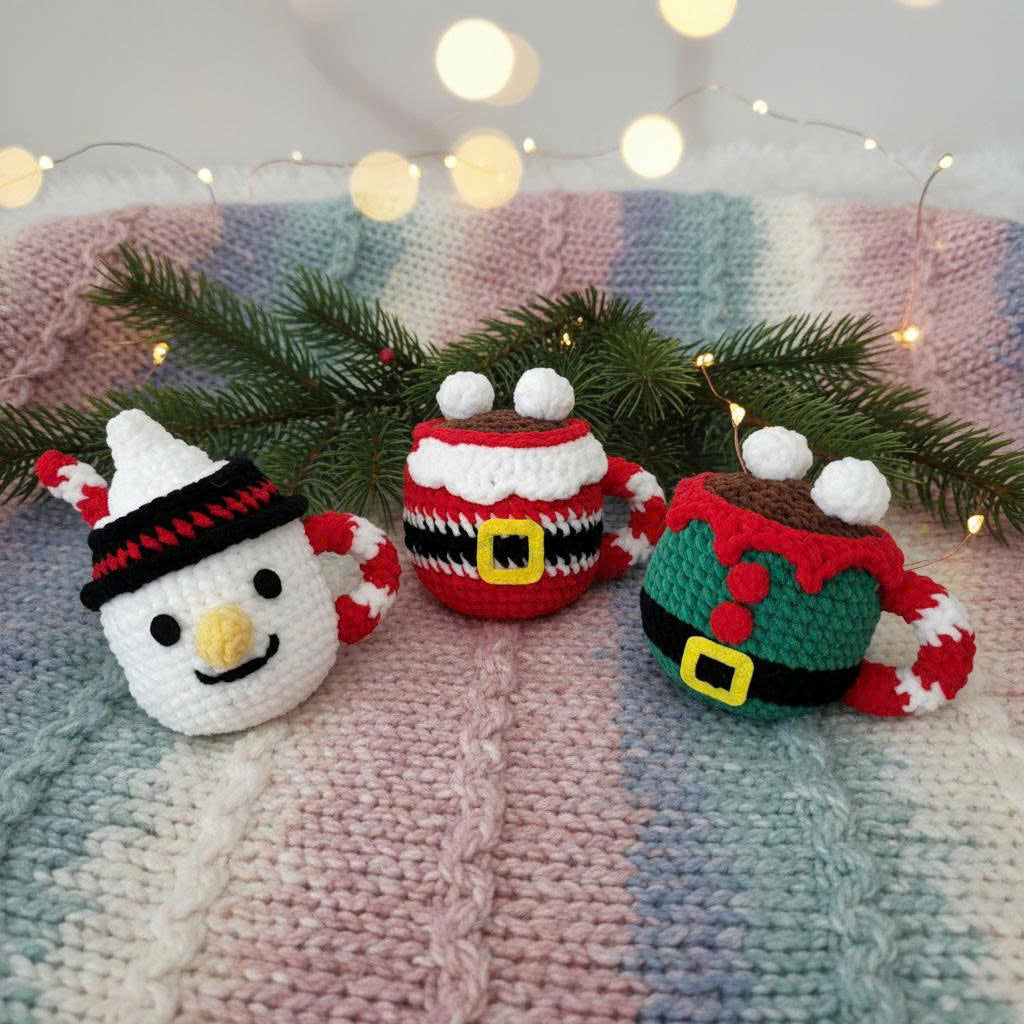 Christmas Mug Cozy Crochet Pattern