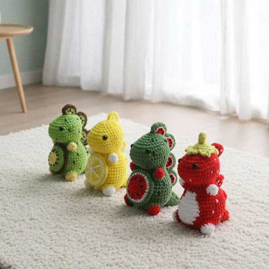 4 in 1 Fruit Dinosaur Crochet Pattern