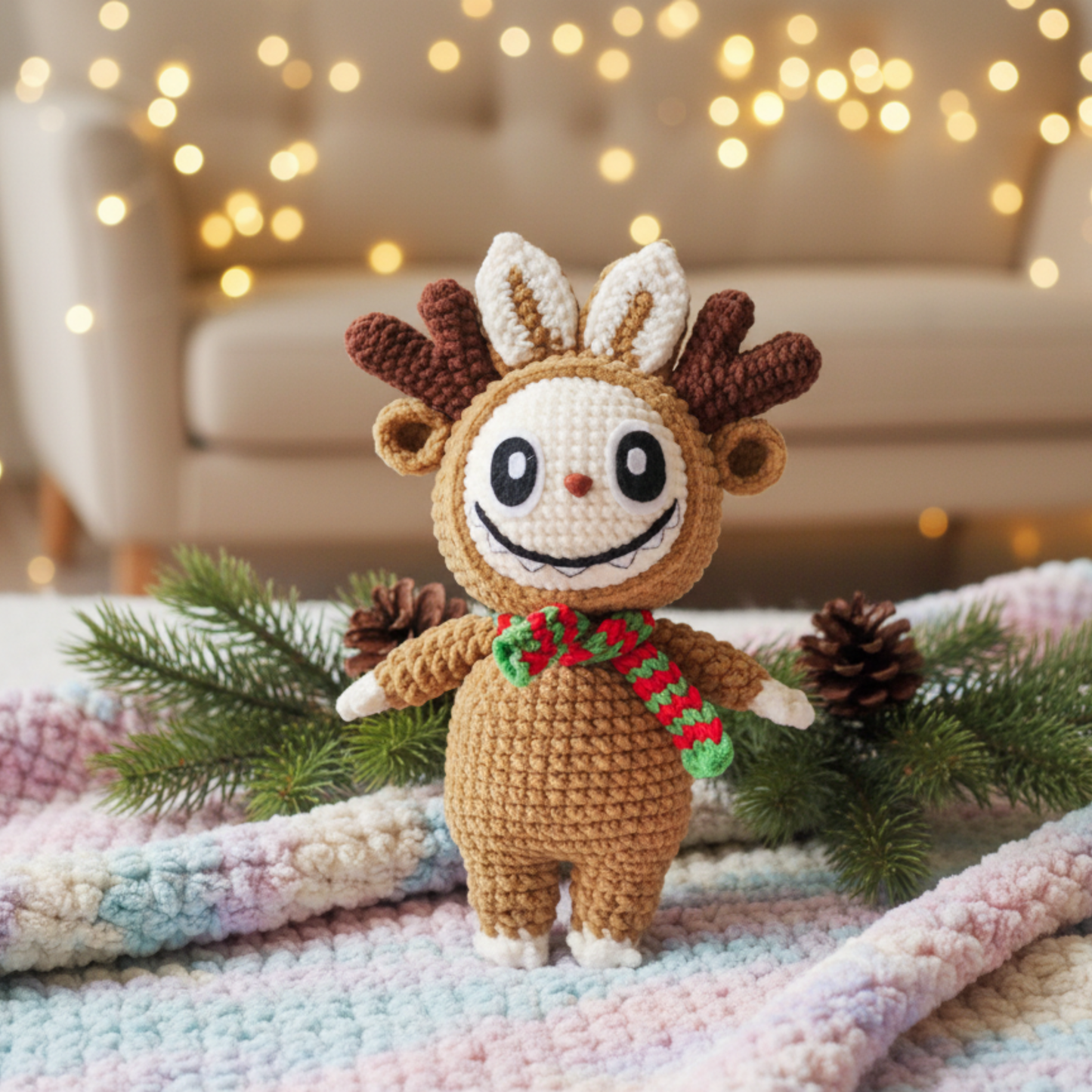Reindeer Bunny Crochet Pattern