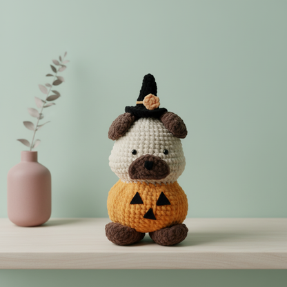 Halloween Pug Dog Crochet Pattern