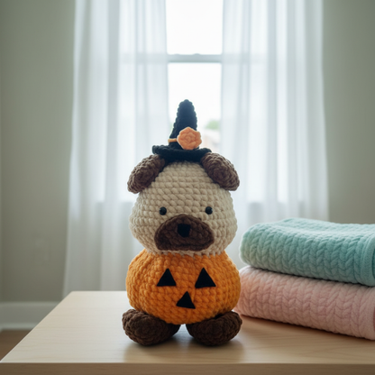 Halloween Pug Dog Crochet Pattern