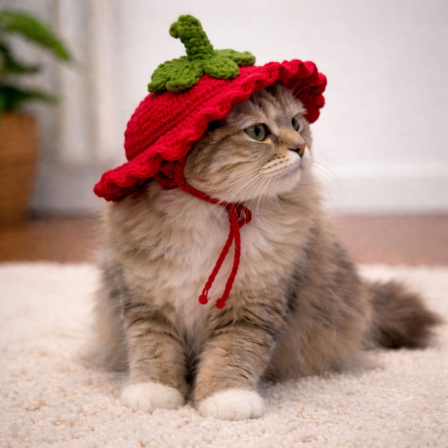 Strawberry Cat Hat Pattern
