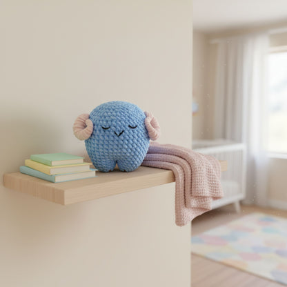 Sleepy Ram Crochet Pattern
