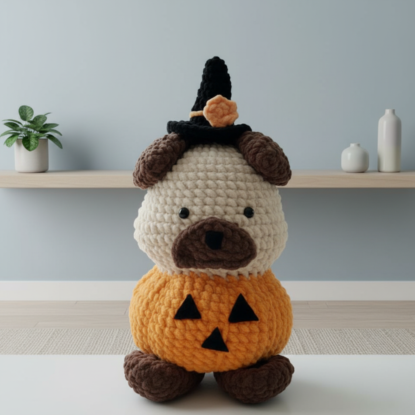 Halloween Pug Dog Crochet Pattern