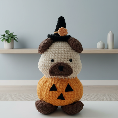 Halloween Pug Dog Crochet Pattern