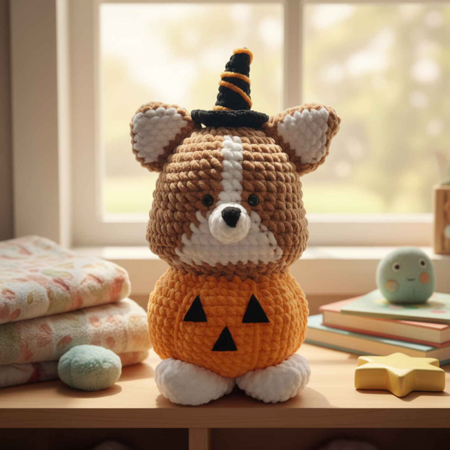 Halloween Corgi Crochet Pattern