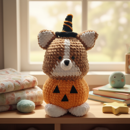 Halloween Corgi Crochet Pattern