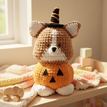 Halloween Corgi Crochet Pattern