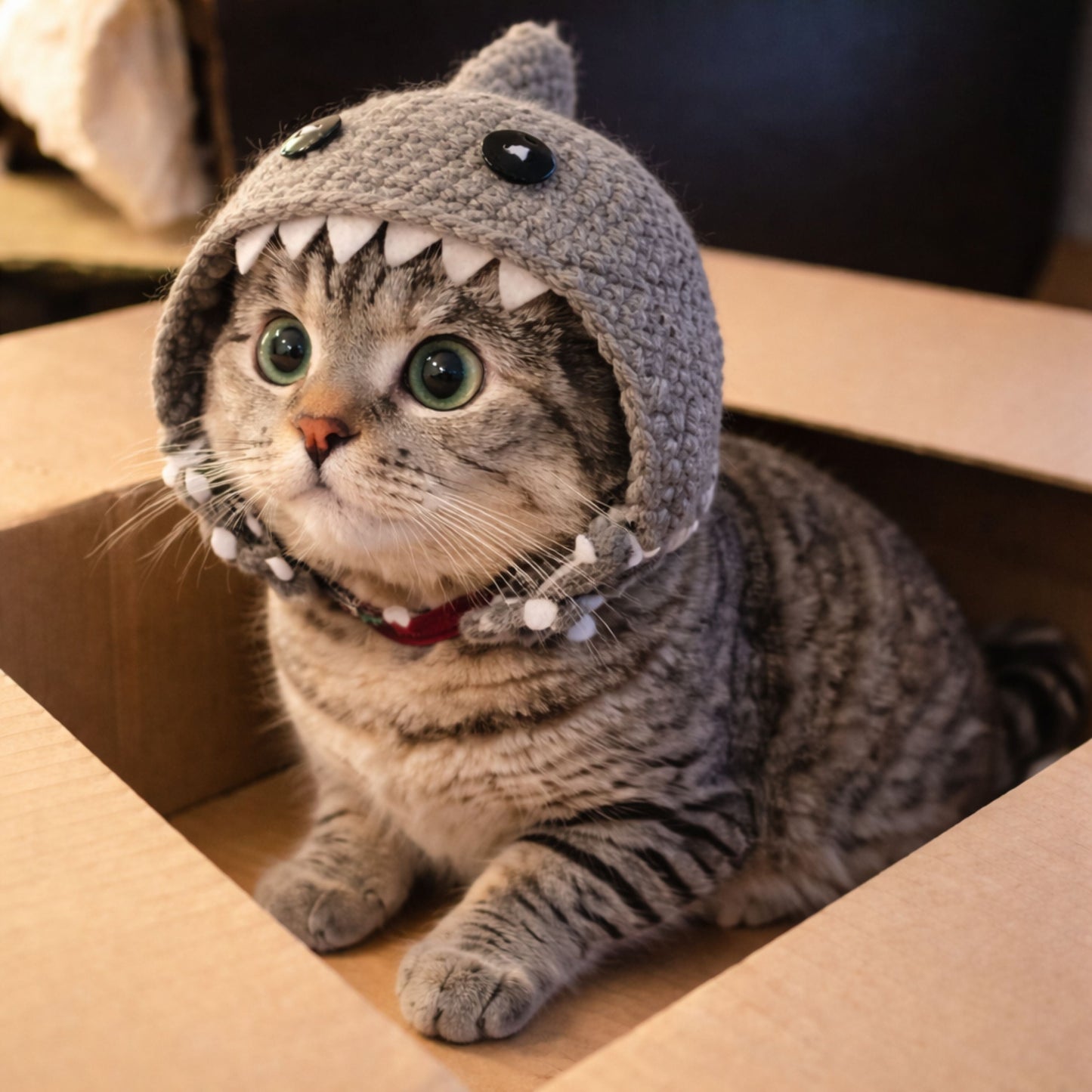 Shark Cat Hat Pattern