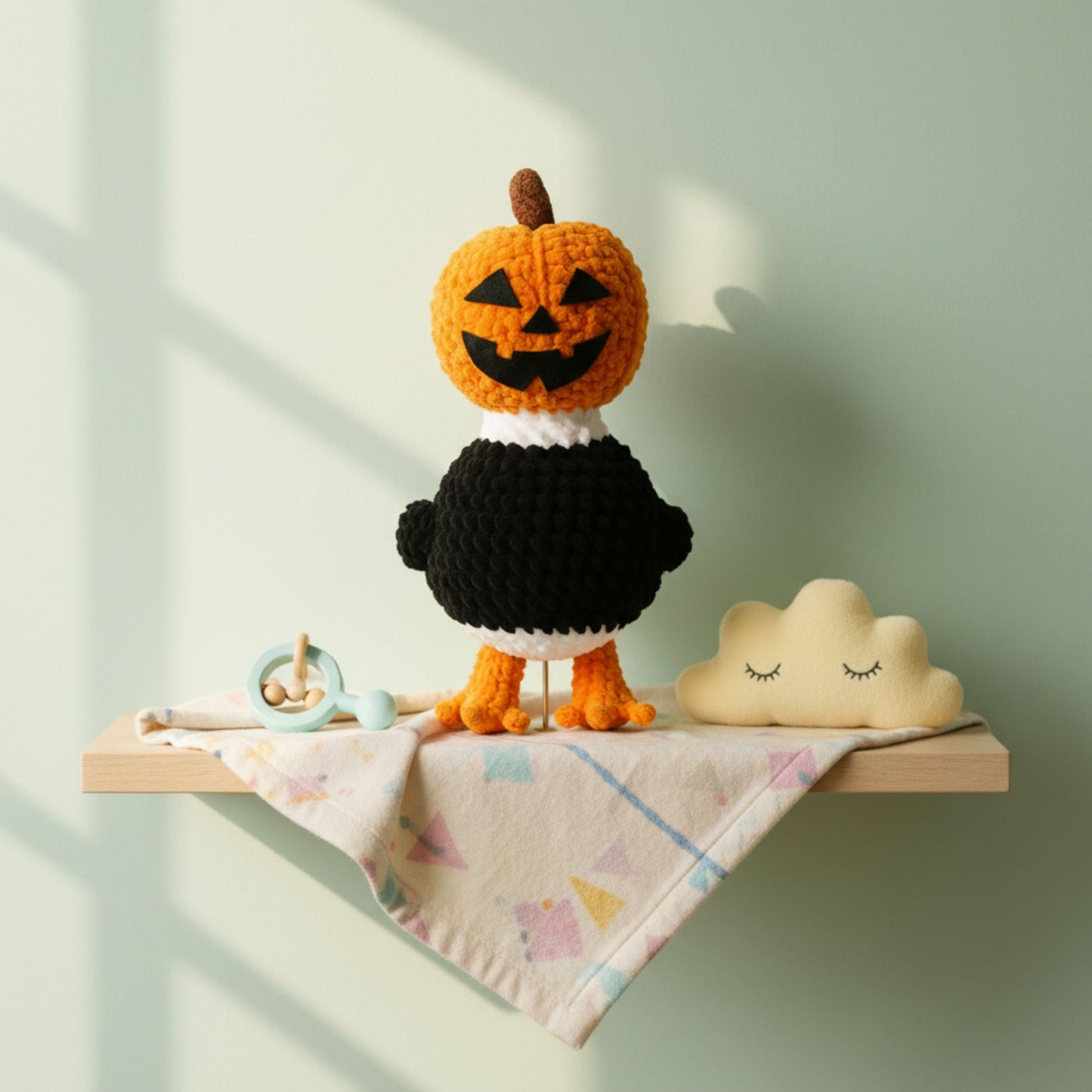 Spooky Pumpkin Goose Pattern