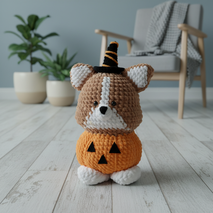 Halloween Corgi Crochet Pattern