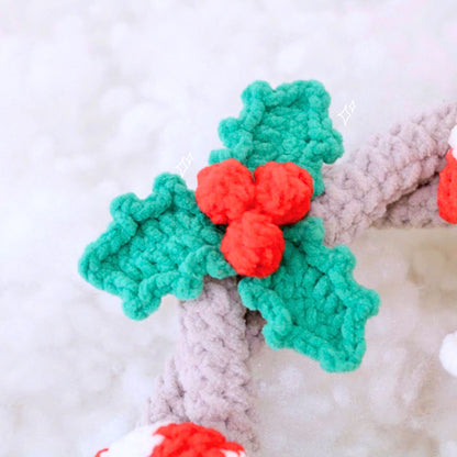 Cat Wreath Christmas Pattern