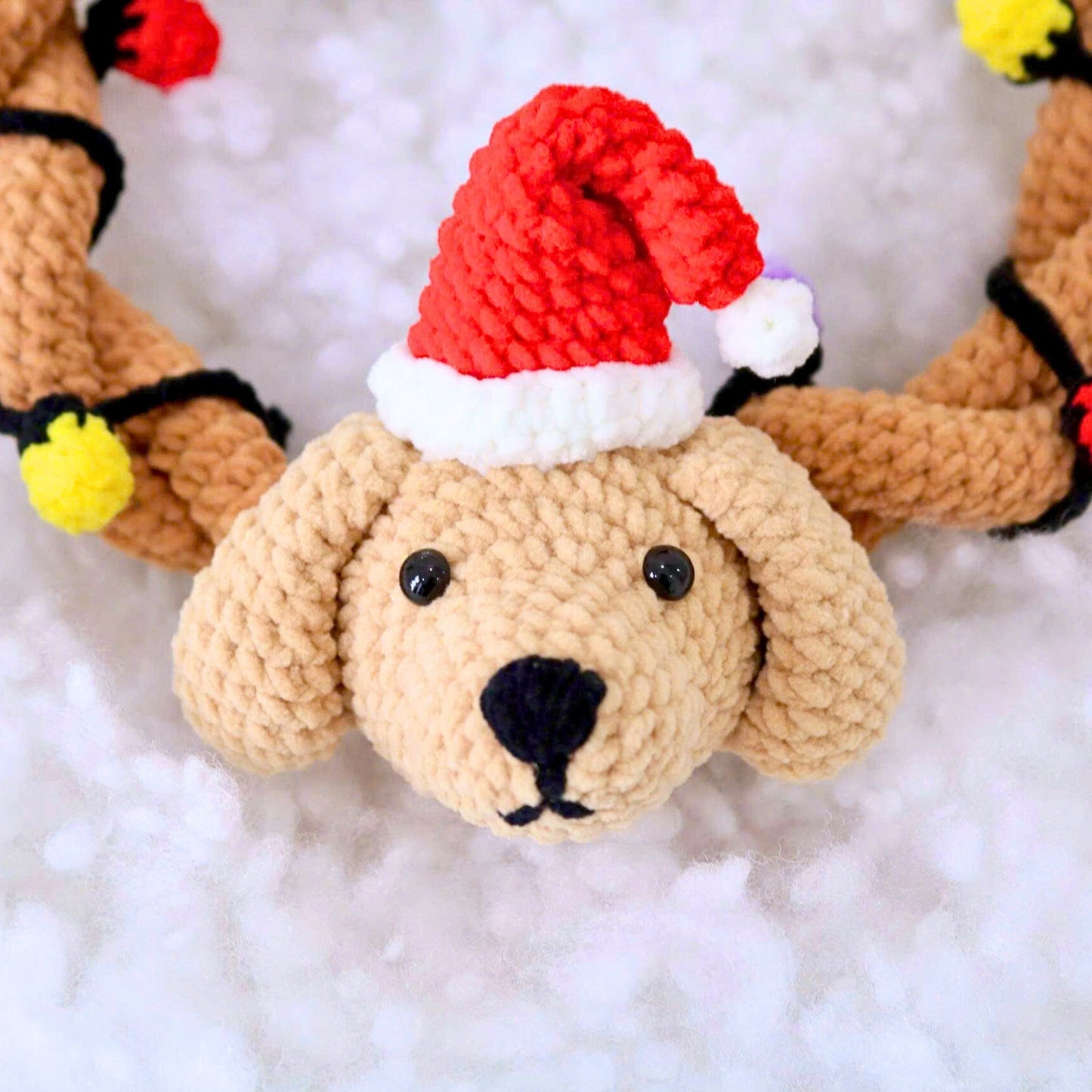 Dachshund Wreath Christmas Pattern