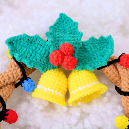 Dachshund Wreath Christmas Pattern