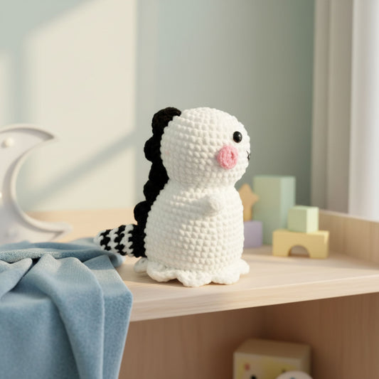 Baby Ghost Dino Crochet Pattern