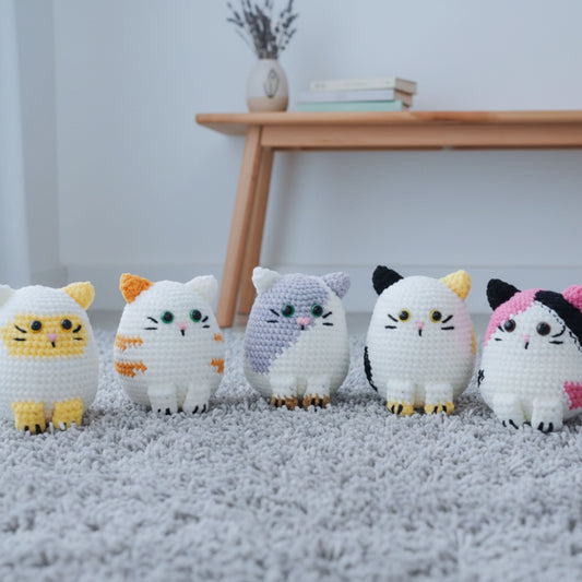 5 in 1 Cute Cat Crochet Pattern