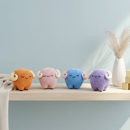 Sleepy Ram Crochet Pattern