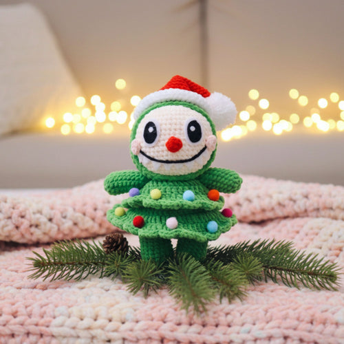 Christmas Tree Bunny Crochet Pattern