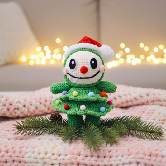 Christmas Tree Bunny Crochet Pattern
