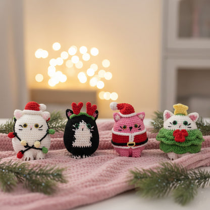 Cute Cat Christmas Pattern