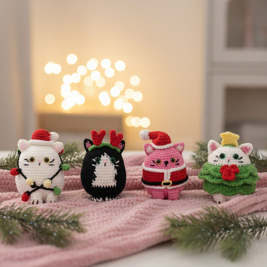 Cute Cat Christmas Pattern