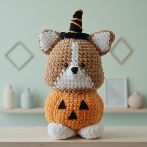 Halloween Corgi Crochet Pattern