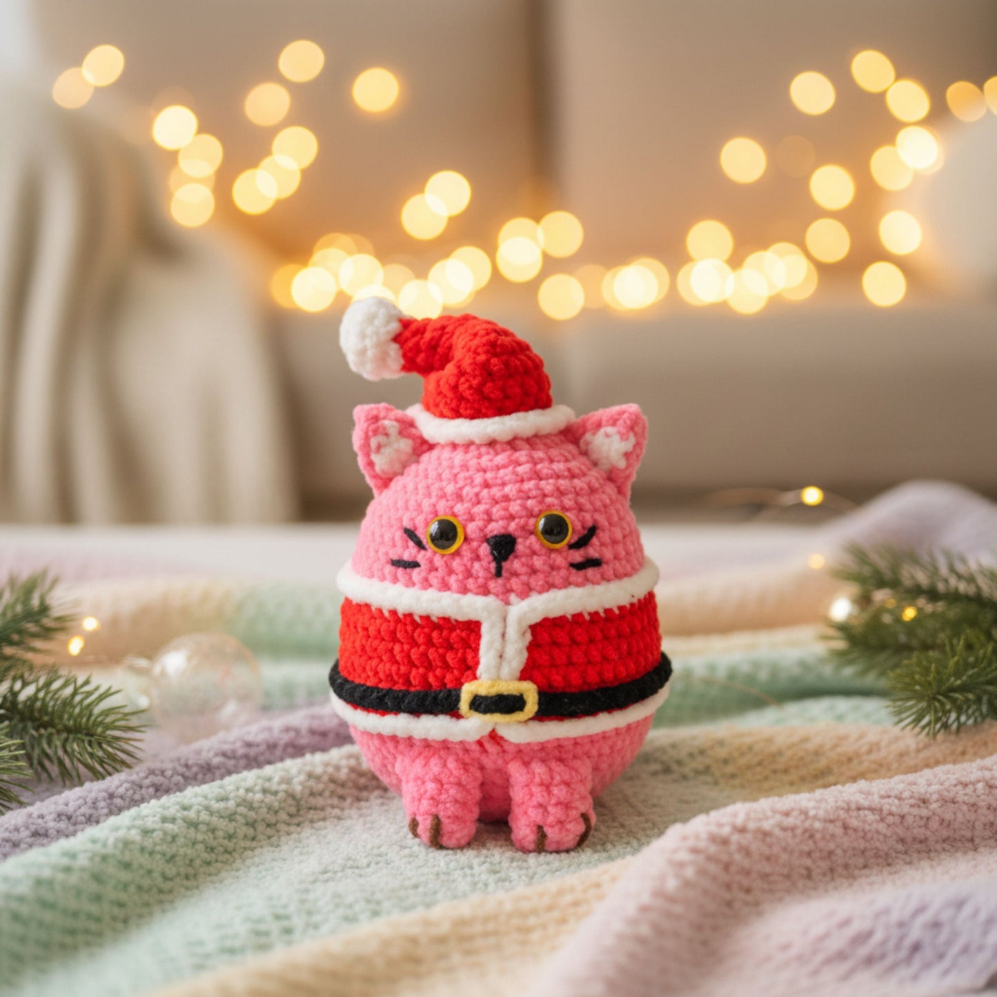Cute Cat Christmas Pattern