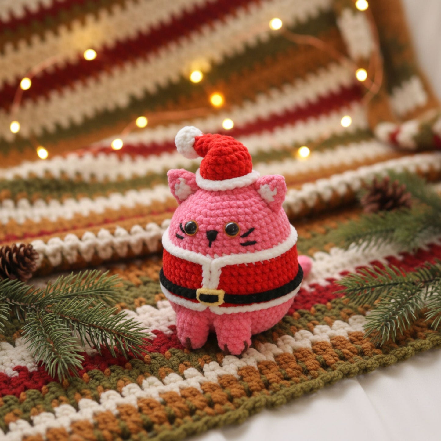 Cute Cat Christmas Pattern