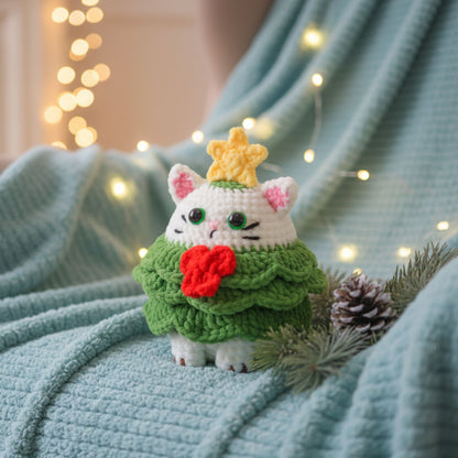 Cute Cat Christmas Pattern