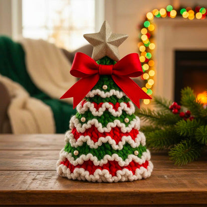 Cozy Ribbon Christmas Tree Crochet Pattern