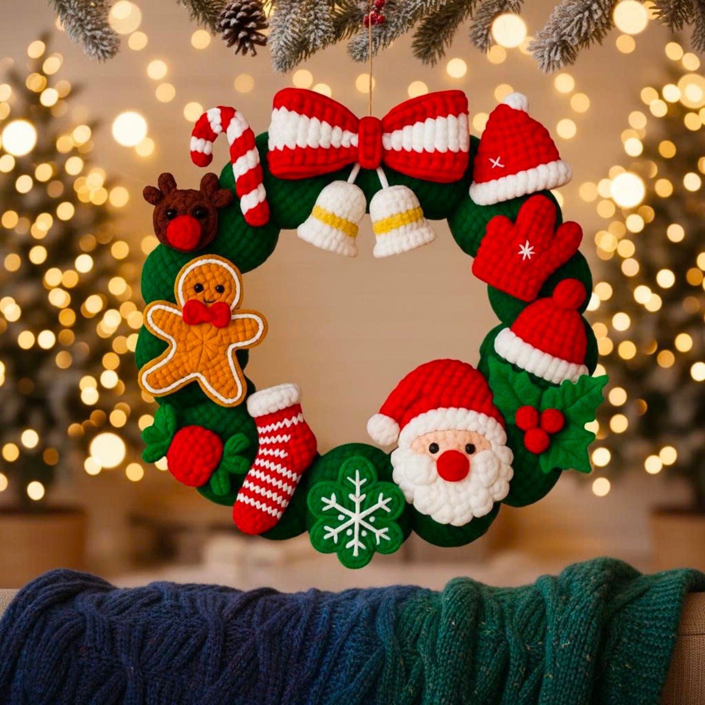 Christmas Wreath Crochet Pattern