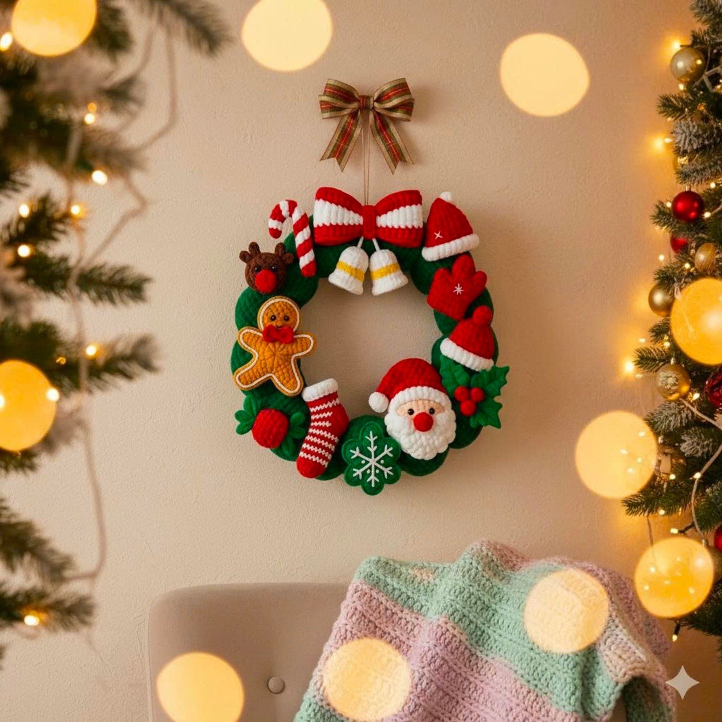 Christmas Wreath Crochet Pattern