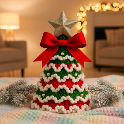Cozy Ribbon Christmas Tree Crochet Pattern