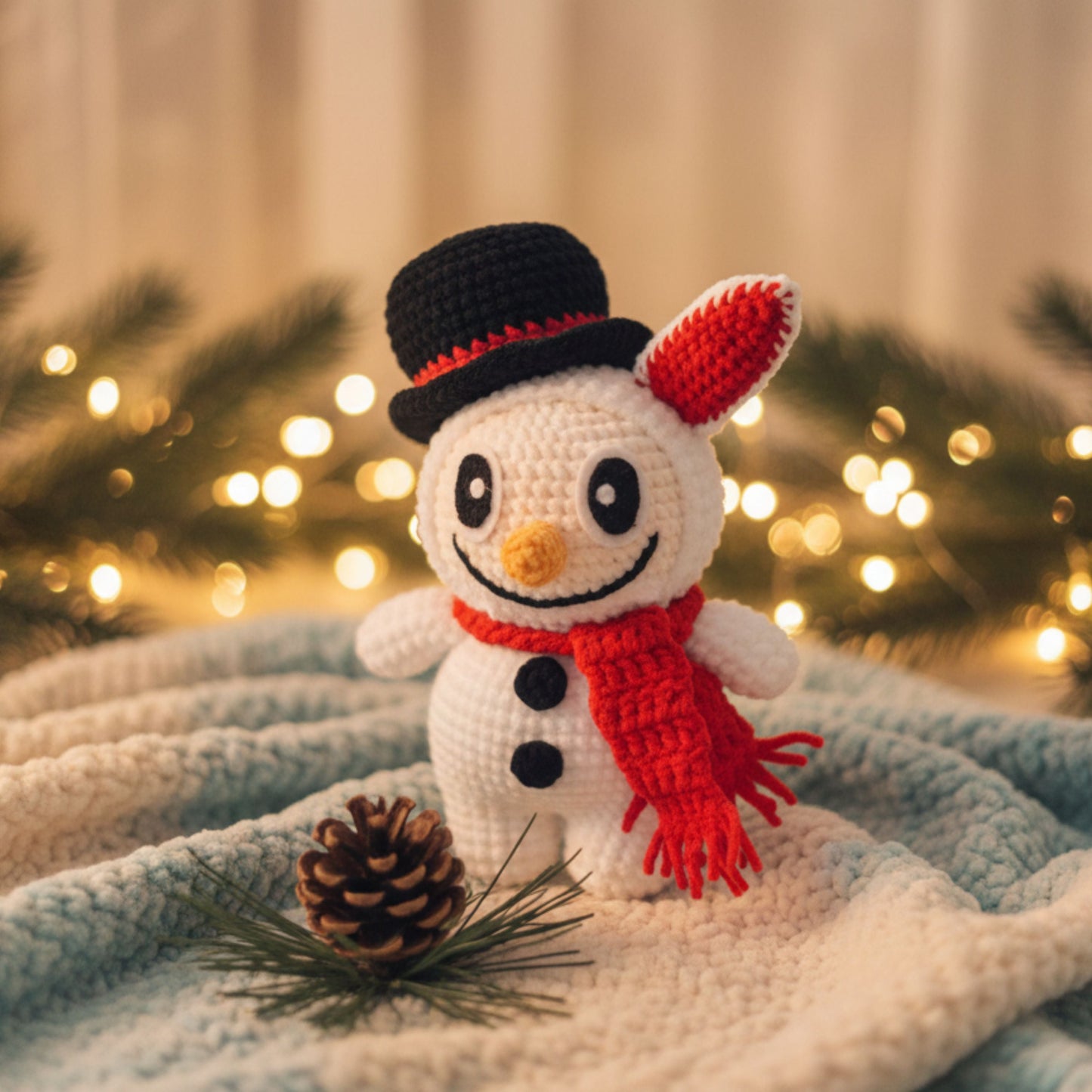Snowman Bunny Crochet Pattern