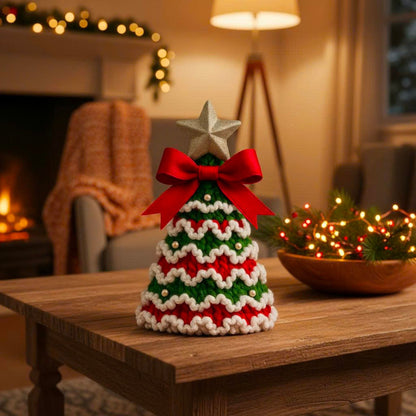 Cozy Ribbon Christmas Tree Crochet Pattern