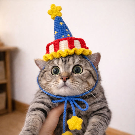 Cat Party Hat Pattern