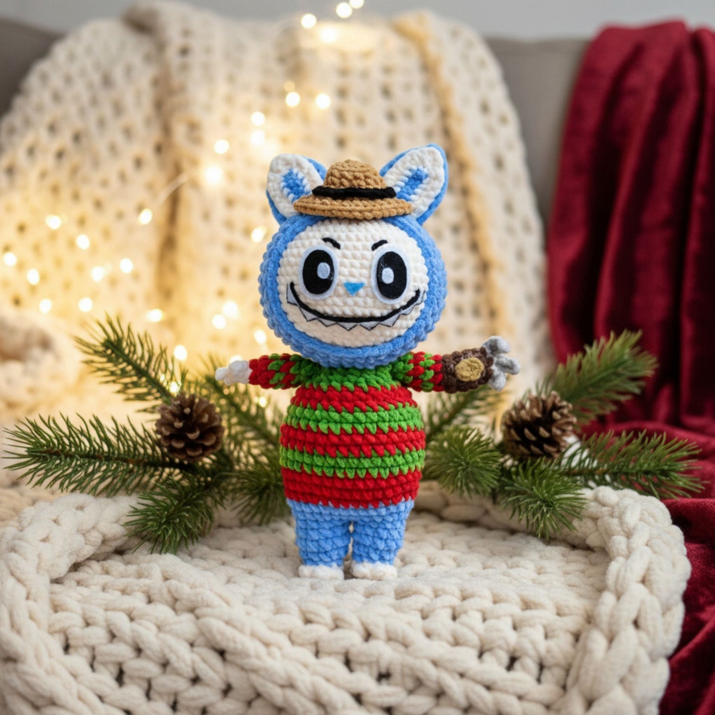 Blue Bunny Crochet Pattern