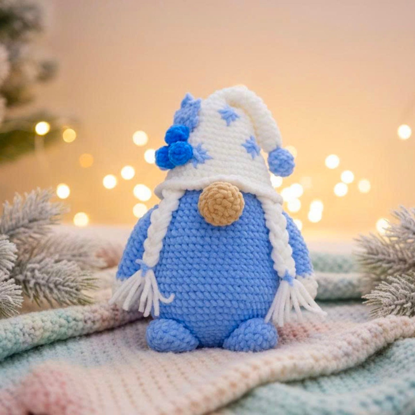 Winter Christmas Gnome Pattern