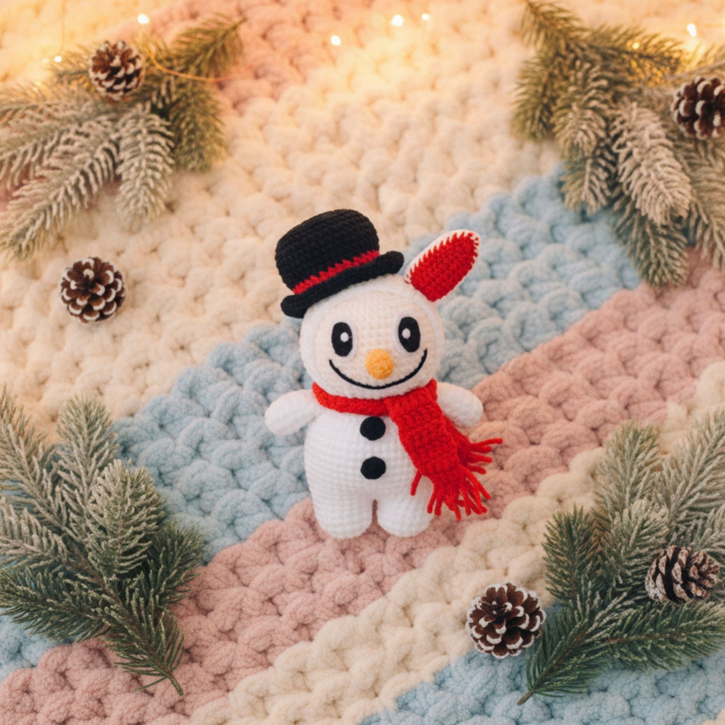 Snowman Bunny Crochet Pattern