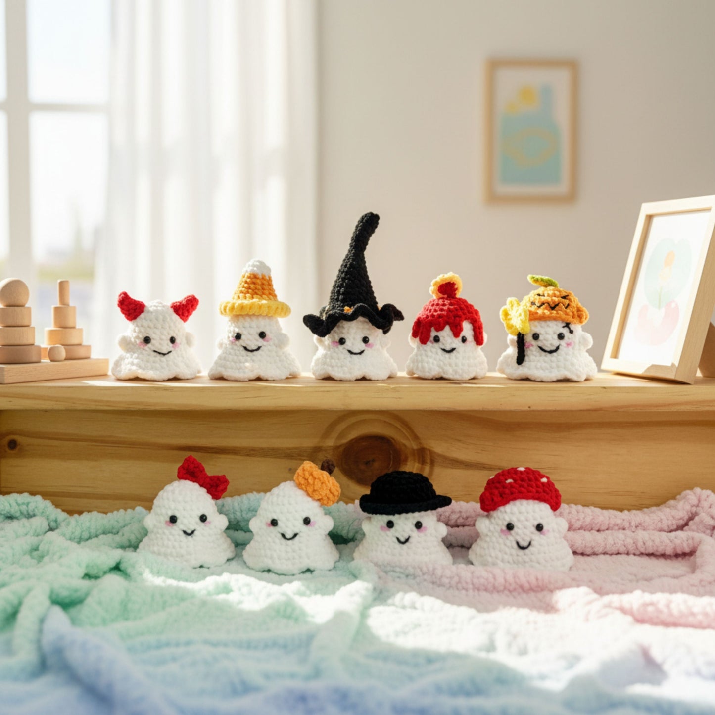 Halloween Ghost Crochet Pattern Set