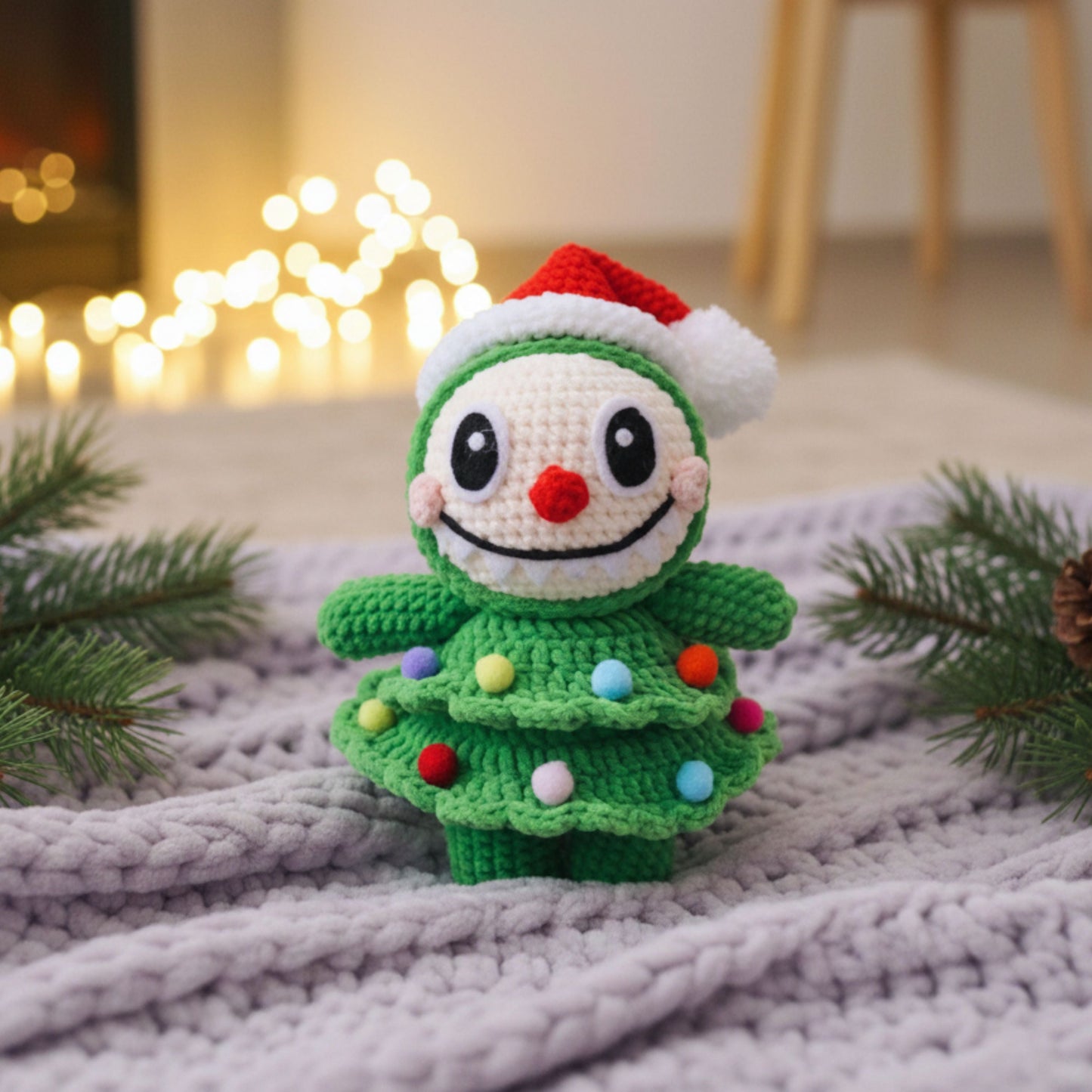 Christmas Tree Bunny Crochet Pattern
