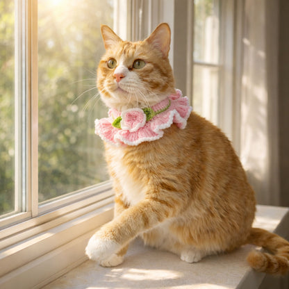 Cat Flower Collar Pattern
