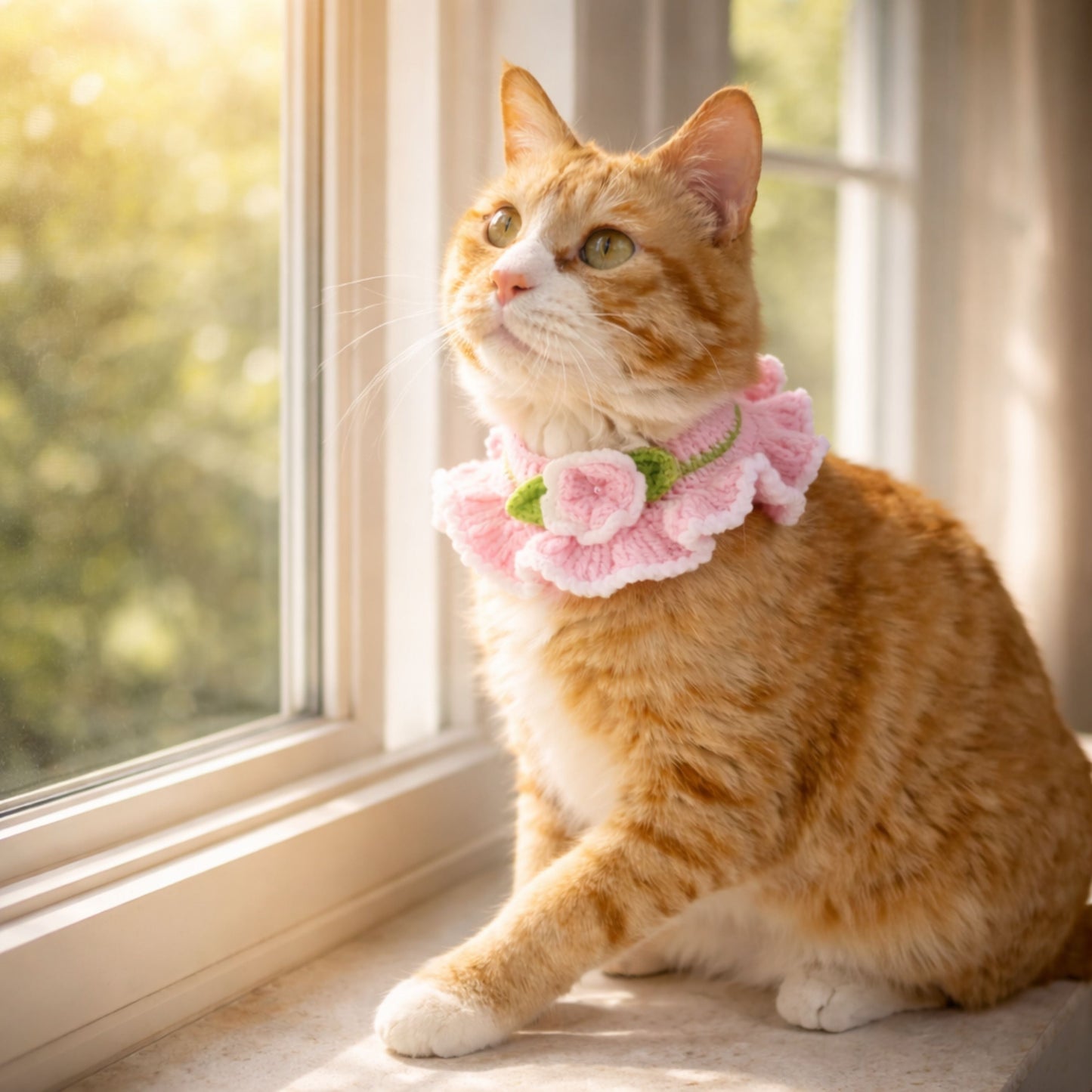 Cat Flower Collar Pattern