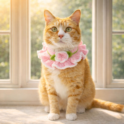 Cat Flower Collar Pattern