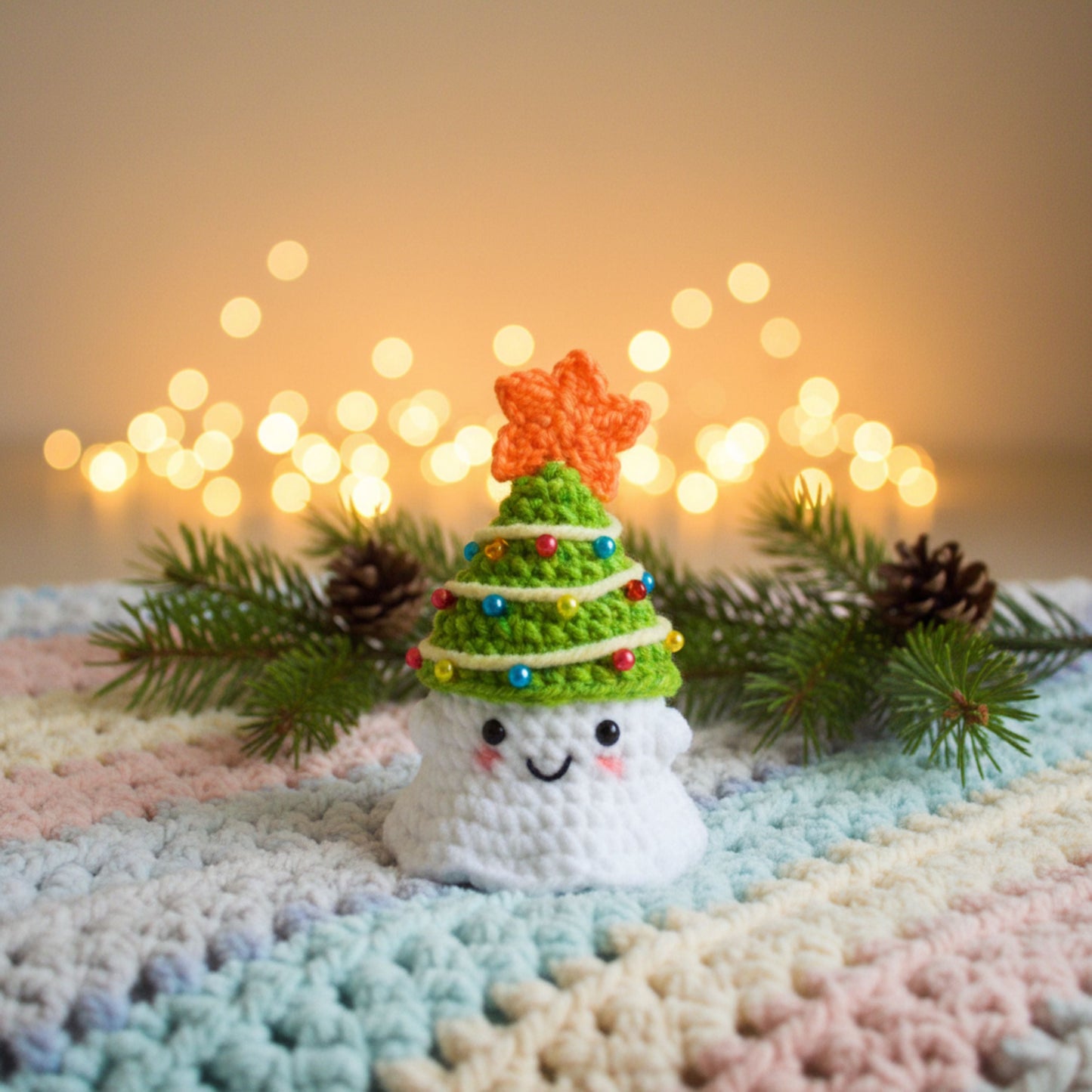 6 in 1 Christmas Ghost Pattern